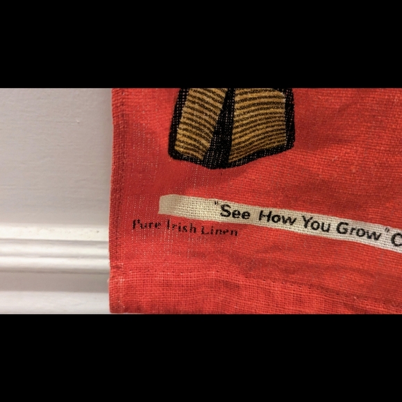 Vintage Ulster Pure Irish Linen "See How You Grow" Giraffe Growth Chart - Picture 4 of 7